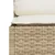Produktbild 7 för Soffa utan armstöd för trädgården med dynor beige konstrotting