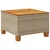 Produktbild 6 för Trädgårdsbord beige 55x55x36 cm konstrotting akaciaträ