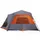 Campingtält 10 personer grå orange mörkläggningstyg vattentätt
