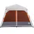 Produktbild 8 för Campingtält ljusgrå orange mörkläggningstyg LED