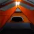 Produktbild 10 för Campingtält ljusgrå orange mörkläggningstyg LED