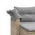 Produktbild 9 för Trädgårdssoffa 2-sits med tak och pallar beige konstrotting