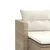 Produktbild 7 för Trädgårdssoffa 2-sits med pallar beige konstrotting