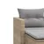 Produktbild 7 för Trädgårdssoffa 2-sits med pallar beige konstrotting