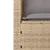 Produktbild 10 för Soffgrupp för trädgården 3 delar med dynor beige konstrotting