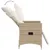 Produktbild 5 för Bistrogrupp med dynor 3 delar beige konstrotting