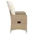 Produktbild 5 för Trädgårdssoffa fällbar 2-sits med bord beige konstrotting