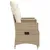Produktbild 5 för Trädgårdssoffa fällbar 2-sits med bord beige konstrotting