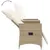 Produktbild 7 för Trädgårdssoffa fällbar 2-sits med bord beige konstrotting