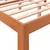 Produktbild 7 för Sängram med huvudgavel vaxbrun 140x190 cm massiv furu