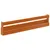 Produktbild 8 för Väggmonterade skoställ 2 st vaxbrun 110x8,5x23,5cm massivt furu