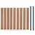 Produktbild 7 för Staketpanel brun 180x186 cm WPC