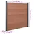 Produktbild 10 för Staketpanel brun 180x186 cm WPC