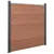 Produktbild 2 för Staketpanel brun 526x186 cm WPC