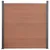 Produktbild 3 för Staketpanel brun 526x186 cm WPC