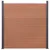 Produktbild 4 för Staketpanel brun 526x186 cm WPC
