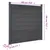 Produktbild 12 för Staketpanel grå 526x186 cm WPC