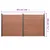Produktbild 11 för Staketpanel brun 353x186 cm WPC