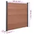 Produktbild 12 för Staketpanel brun 353x186 cm WPC
