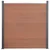 Produktbild 3 för Staketpanel brun 353x186 cm WPC