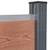 Produktbild 6 för Staketpanel brun 353x186 cm WPC