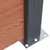 Produktbild 7 för Staketpanel brun 353x186 cm WPC