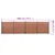 Produktbild 11 för Staketpanel brun 699x186 cm WPC