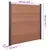 Produktbild 12 för Staketpanel brun 699x186 cm WPC