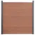 Produktbild 3 för Staketpanel brun 699x186 cm WPC