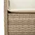 Produktbild 5 för Matgrupp för trädgården med dynor 7 delar beige konstrotting