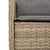 Produktbild 5 för Matgrupp för trädgården med dynor 5 delar beige konstrotting