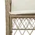 Produktbild 5 för Matgrupp för trädgården med dynor 7 delar beige konstrotting