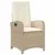 Produktbild 4 för Matgrupp för trädgården med dynor 5 delar beige konstrotting
