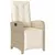 Produktbild 4 för Matgrupp för trädgården med dynor 7 delar beige konstrotting