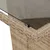 Produktbild 8 för Matgrupp för trädgården med dynor 7 delar beige konstrotting