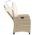 Produktbild 6 för Matgrupp för trädgården med dynor 9 delar beige konstrotting