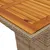 Produktbild 11 för Matgrupp för trädgården med dynor 9 delar beige konstrotting
