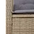 Produktbild 6 för Matgrupp för trädgården med dynor 7 delar mixbeige konstrotting