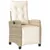 Produktbild 3 för Matgrupp för trädgården med dynor 7 delar beige konstrotting