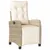Produktbild 3 för Matgrupp för trädgården med dynor 7 delar beige konstrotting