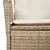 Produktbild 6 för Matgrupp för trädgården med dynor 9 delar beige konstrotting
