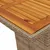 Produktbild 11 för Matgrupp för trädgården med dynor 9 delar beige konstrotting