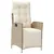 Produktbild 6 för Matgrupp för trädgården med dynor 7 delar beige konstrotting