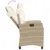 Produktbild 4 för Matgrupp för trädgården med dynor 5 delar beige konstrotting