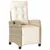 Produktbild 6 för Matgrupp för trädgården med dynor 5 delar beige konstrotting