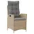 Produktbild 3 för Matgrupp för trädgården med dynor 7 delar beige konstrotting