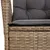 Produktbild 5 för Matgrupp för trädgården med dynor 7 delar beige konstrotting