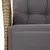 Produktbild 8 för Matgrupp för trädgården med dynor 7 delar beige konstrotting