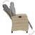 Produktbild 7 för Matgrupp för trädgården med dynor 5 delar beige konstrotting