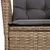 Produktbild 5 för Matgrupp för trädgården med dynor 7 delar beige konstrotting